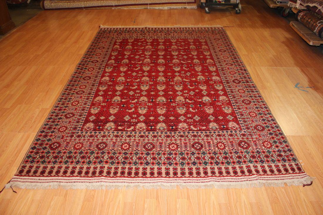 7x10 Semi-Antique Afghan Bashir Rug 6.6x10.1 (1 of 12)