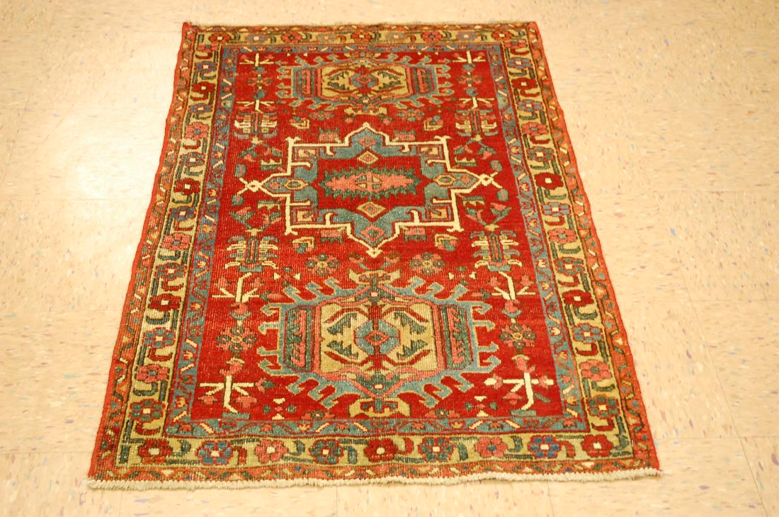 1930s Persian Heriz Serapi Rug 2.8x4.4 (1 of 8)