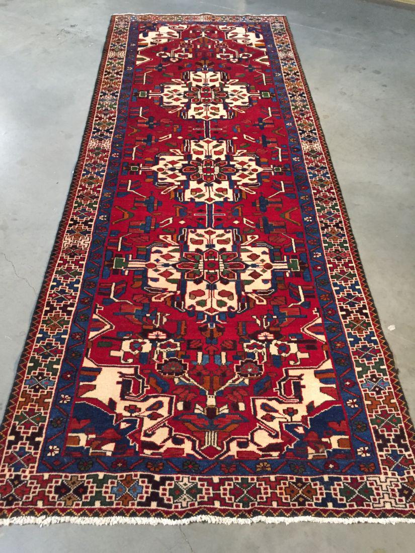 Authentic Persian Hamedan Wool Runner Rug 3.9x11 (1 of 9)