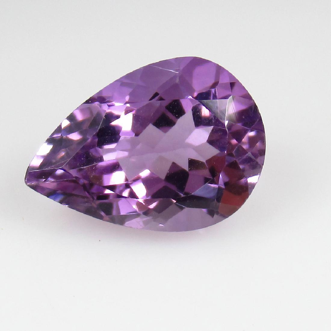 4.87 Ct Genuine Loose Amethyst 13.5X9.5 mm Pear Cut (1 of 2)