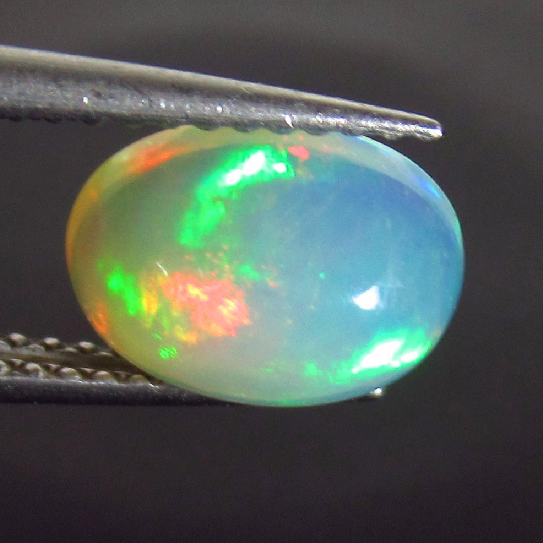 1.43 Ct Genuine Ethiopian Multi-Color Fire White Opal (1 of 2)