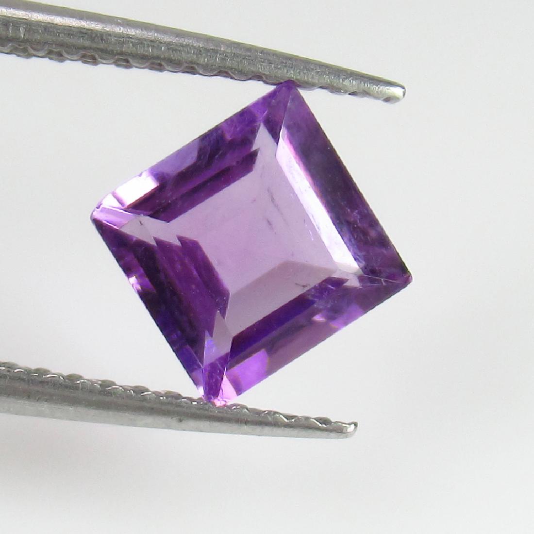 1.04 Ct Genuine Loose Purple Amethyst 6 mm Square Cut (1 of 3)