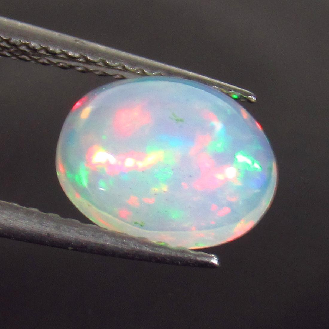 1.53 Ct Genuine Ethiopian Multi-Color Fire White Opal (1 of 2)