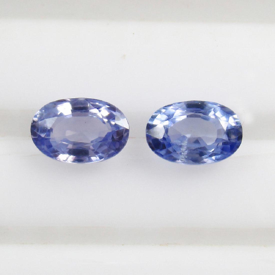 1.30 Ct Genuine Ceylon Light Blue Sapphire 6X4 mm (1 of 2)