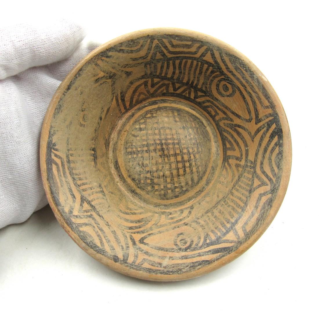 Ancient Indus Valley Terracotta Bowl with Fish (1 of 3)