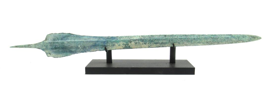Ancient Greek Bronze Sword on Stand (1 of 3)