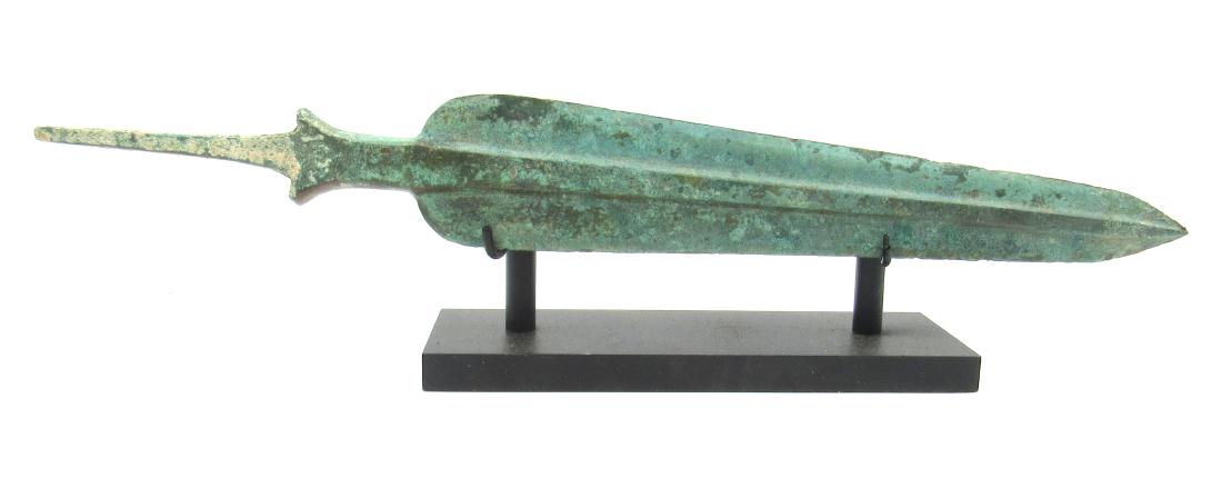 Ancient Greek Bronze Sword on Stand (1 of 2)