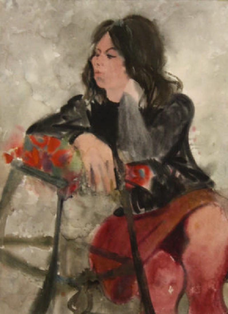 Woman in Thought 1964 by Richard Jerzy (1 of 2)