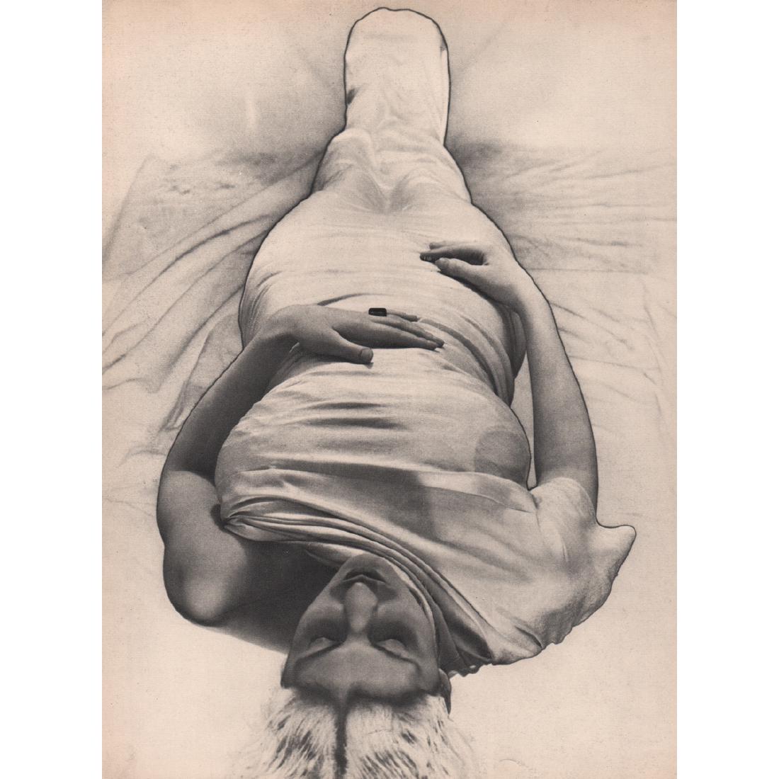 ERWIN BLUMENFELD - Living Mummy: Artist: ERWIN BLUMENFELD Print Title: Living Mummy Medium: Sheet-fed Gravure Printing Date: 1930's Printed in France Image Size approx: 8.5 x 11.25 inches Erwin Blumenfeld was a German photographer an
