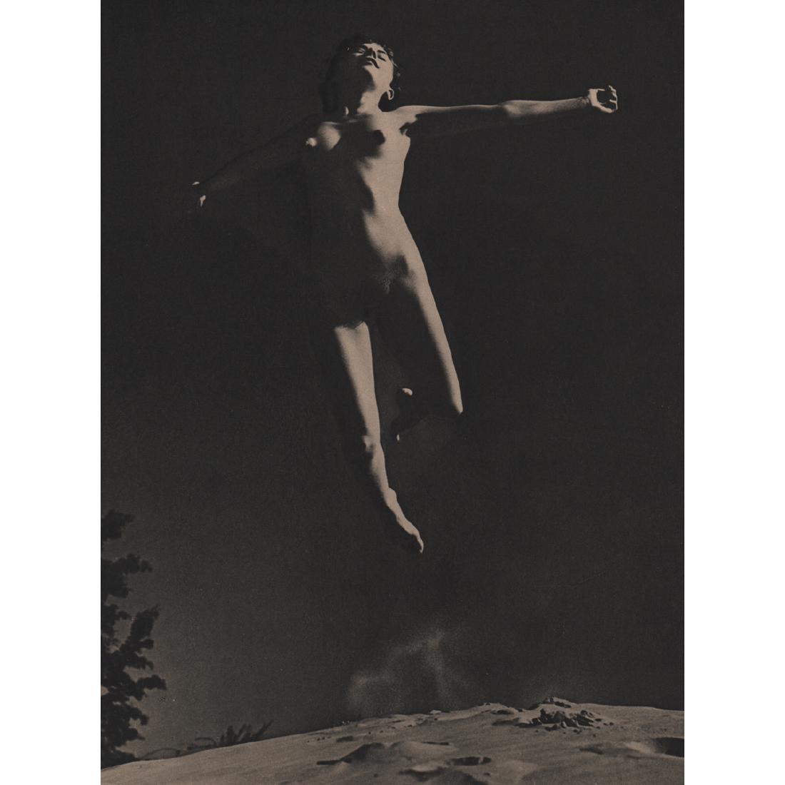 STEPHEN DEUTCH - Flying Nude: Artist: STEPHEN DEUTCH Print Title: Flying Nude Medium: Sheet-fed Gravure Printing Date: 1930's Printed in the USA Image Size: 8.25 X 11 inches Please note that this lot has a confidential reserve. Wh