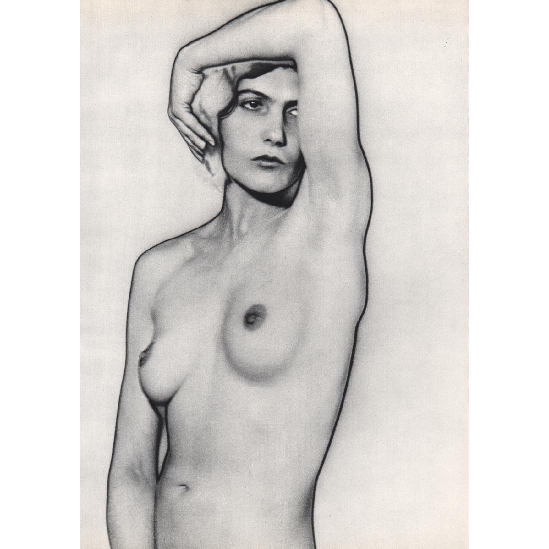 MAN RAY - Natacha Solarized: Artist: MAN RAY Print Title: Natacha Solarized Medium: Sheet-fed Gravure Printing Date: 1970's Printed in Switzerland Image size approx. 8 x 10.5 inches Man Ray, original name Emmanuel Radnitzky, was 