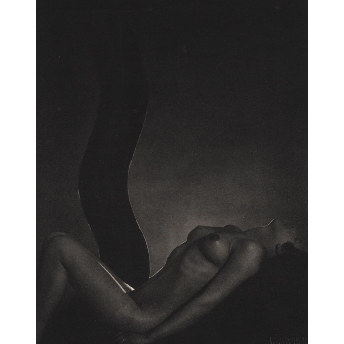 DRTIKOL - Nue: Artist: DRTIKOL Print Title: Nue Medium: Sheet-fed Gravure Printing Date: 1930's Printed in France Image size approx. 7.25 x 9.25 inches Frantisek Drtikol (1883-1961) was a Czech photographer whose ph