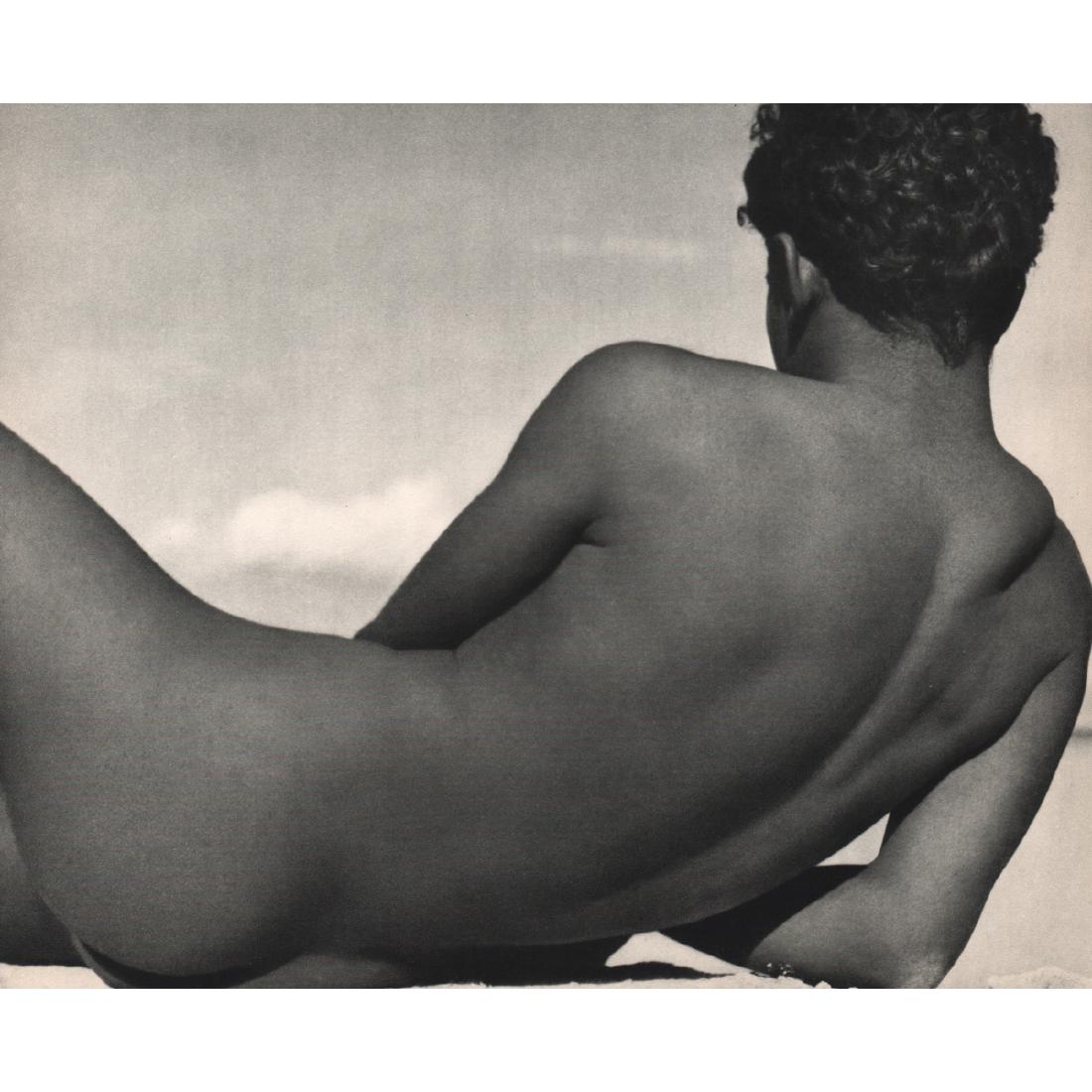 HERBERT LIST - Male Nude: Artist: HERBERT LIST Print Title: Male Nude Medium: Sheet-fed Gravure Printing Date: 1950's Printed in France Image Size approx: 10 x 8.5 inches Herbert List (1903-1973) was a German photographer, who