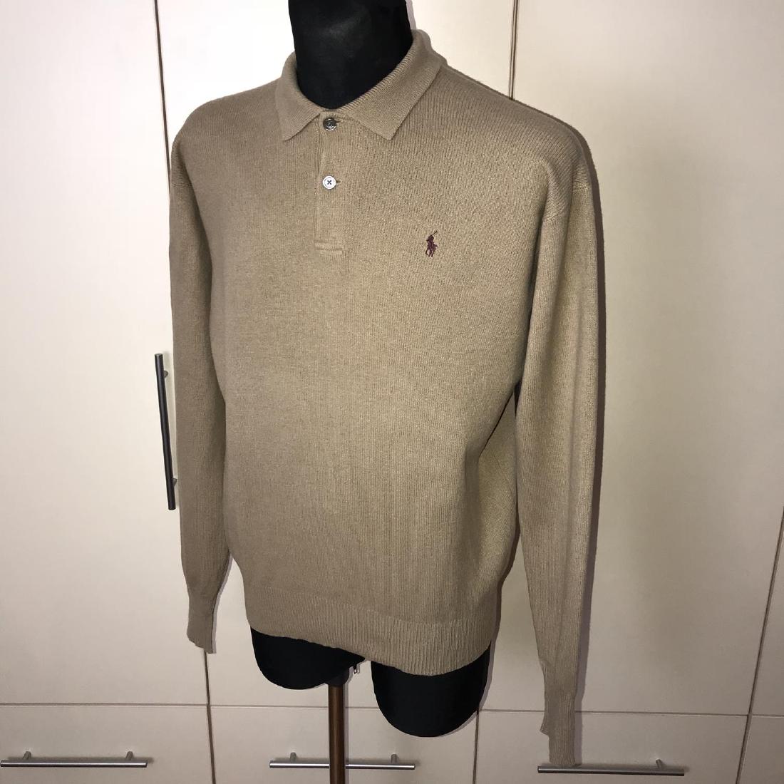 Men‘s Ralph Lauren 100% Lambswool Collared Jumper: Men‘s Ralph Lauren 100% Lambswool Collared Jumper Sweater Size XL Modern 100% Lambswool XL Pit to pit - 24 Inches Sleeve from shoulder - 26.5 Inches Please note that this lot has a confidential rese