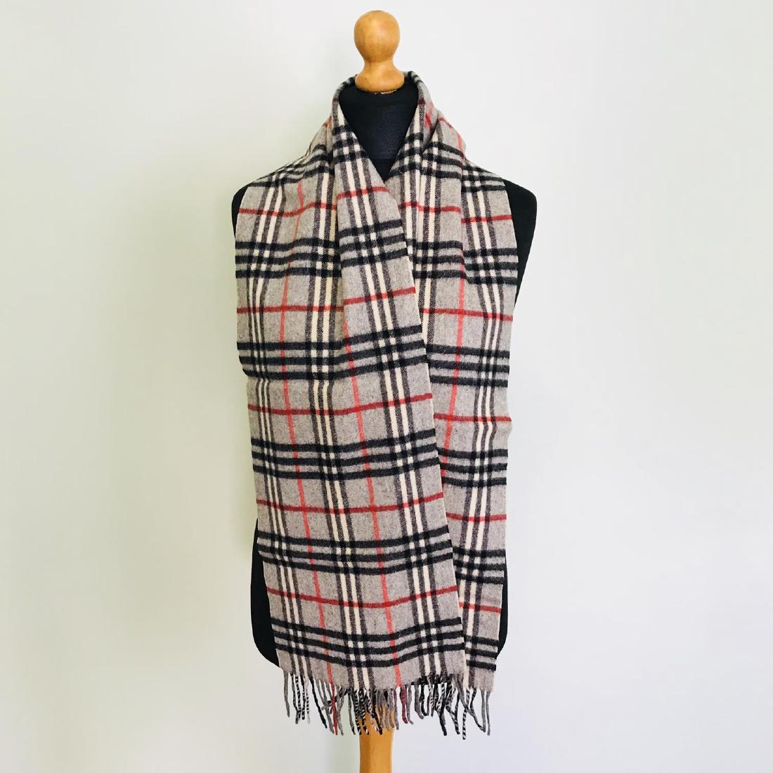 Vintage Burberry Lambswool Scarf (1 of 7)