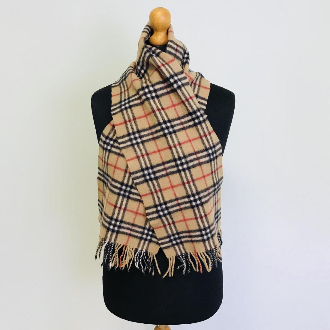 Vintage Burberry Lambswool Scarf (1 of 5)