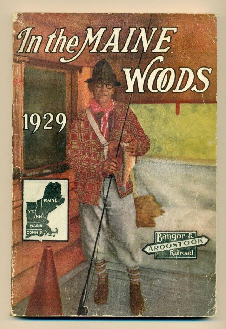 1929 IN THE MAINE WOODS by BANGOR & AROOSTOOK RAILROAD (1 of 8)