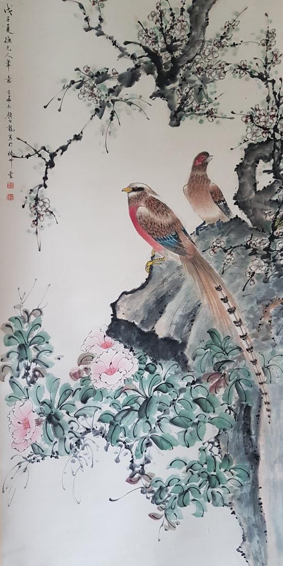 Chinese scroll Painting on paper (1 of 10)