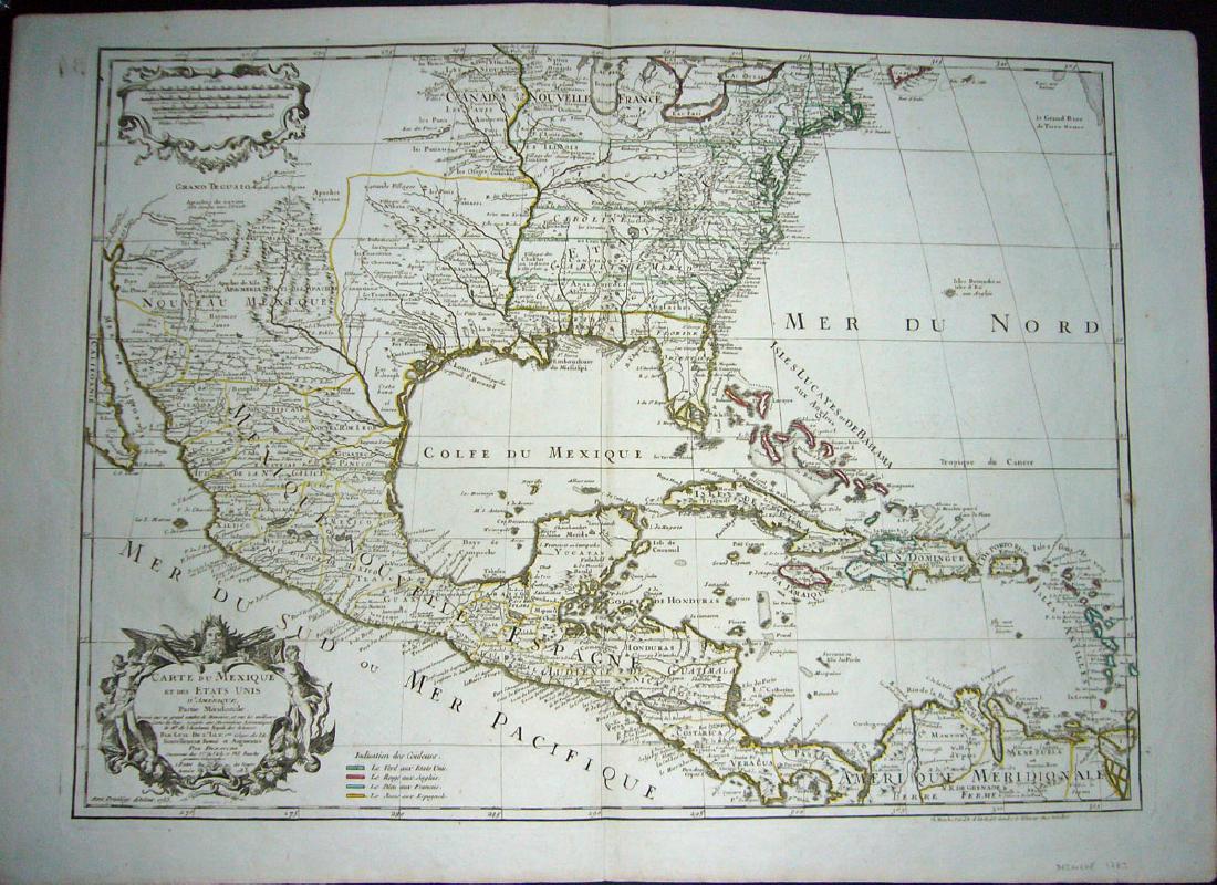 CART DU MEXIQUE ET DES ETATS UNIS D'AMERIQUE (1 of 3)