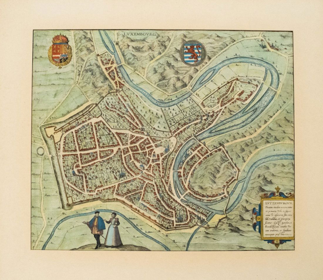 1581 Braun and Hogenberg View of Luxembourg -- (1 of 1)