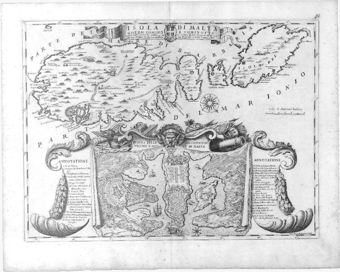 de Rossi: Maltese Islands with Sumptuous Valetta Plan (1 of 1)