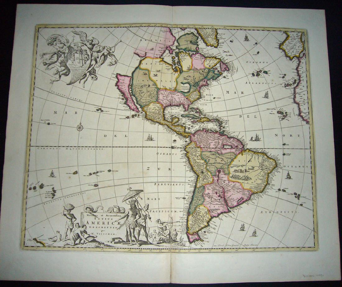 NOVISSIMA ET ACCURATISSIMA TOTIUS AMERICAE DESCRIPTIO (1 of 4)