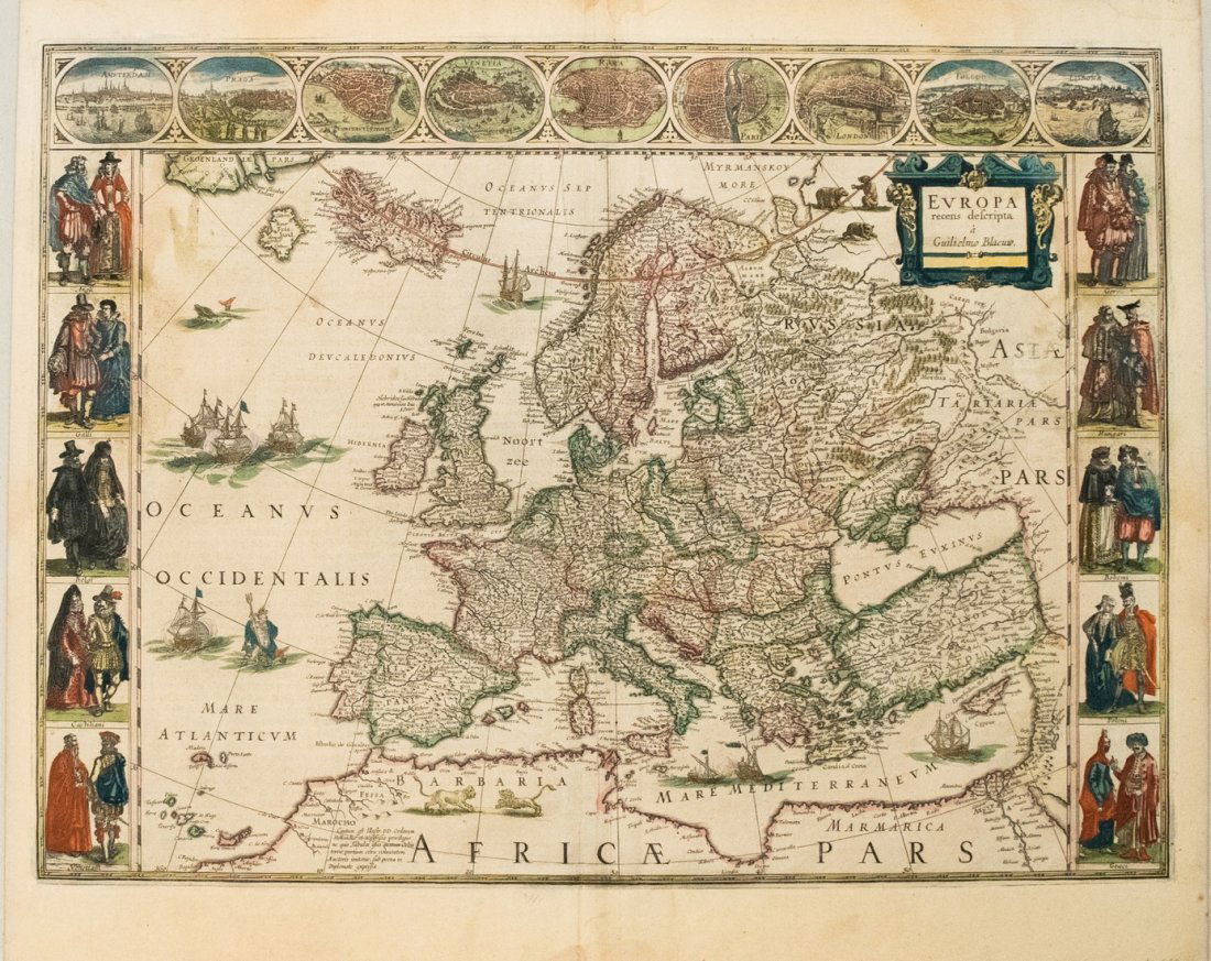 Blaeu Map of Europe -- Europa Recens Descripta (1 of 1)