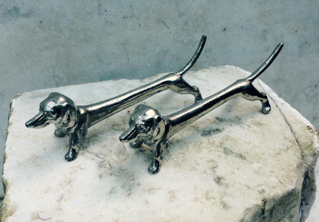 Pair Dachshund Knife Rests (1 of 5)