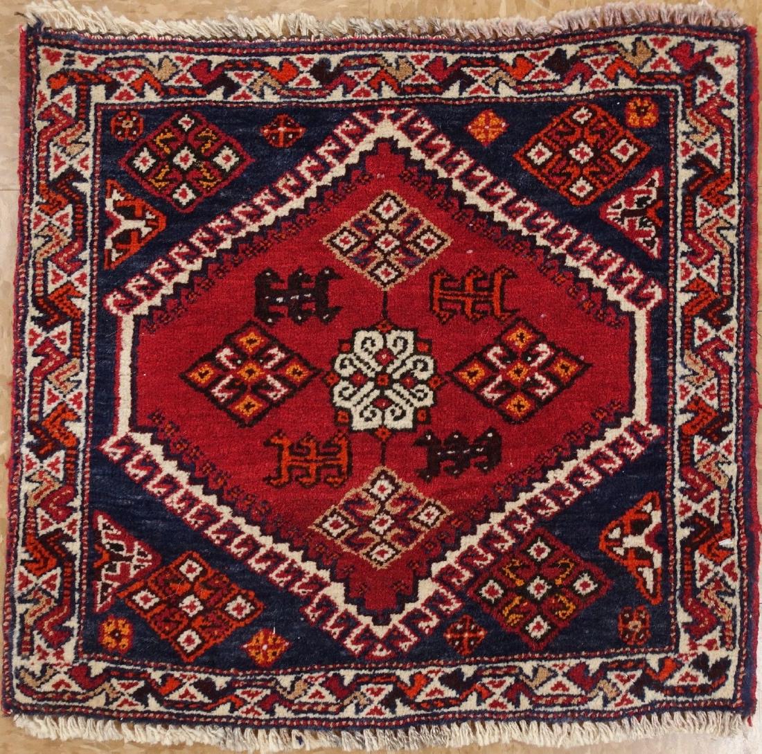 Persian Shiraz Tribal Hand Knotted Wool Rug 1.8x1.10 (1 of 5)