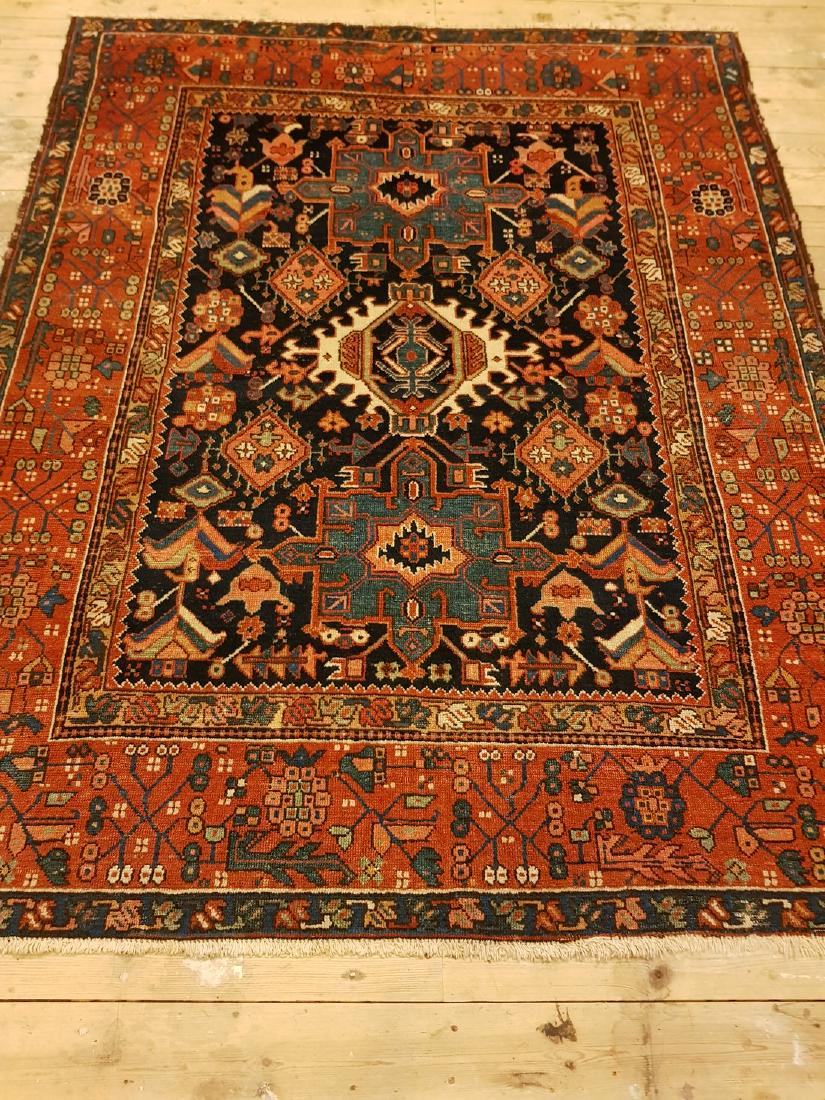 Persian Antique Garajeh Rug 5.10x5: Hand knotted nice piece of Persian carpets, in mint condition made of wool and with certificate of origin. Iran 182 x 155 cm Wool Circa 1920 Please note that this lot has a confidential reserve. When