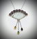 Sterling Silver Necklace & Hand Fan Design Pendant w