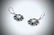 Sterling Silver Earrings w Jade, Melanite & Red Garnet - 2