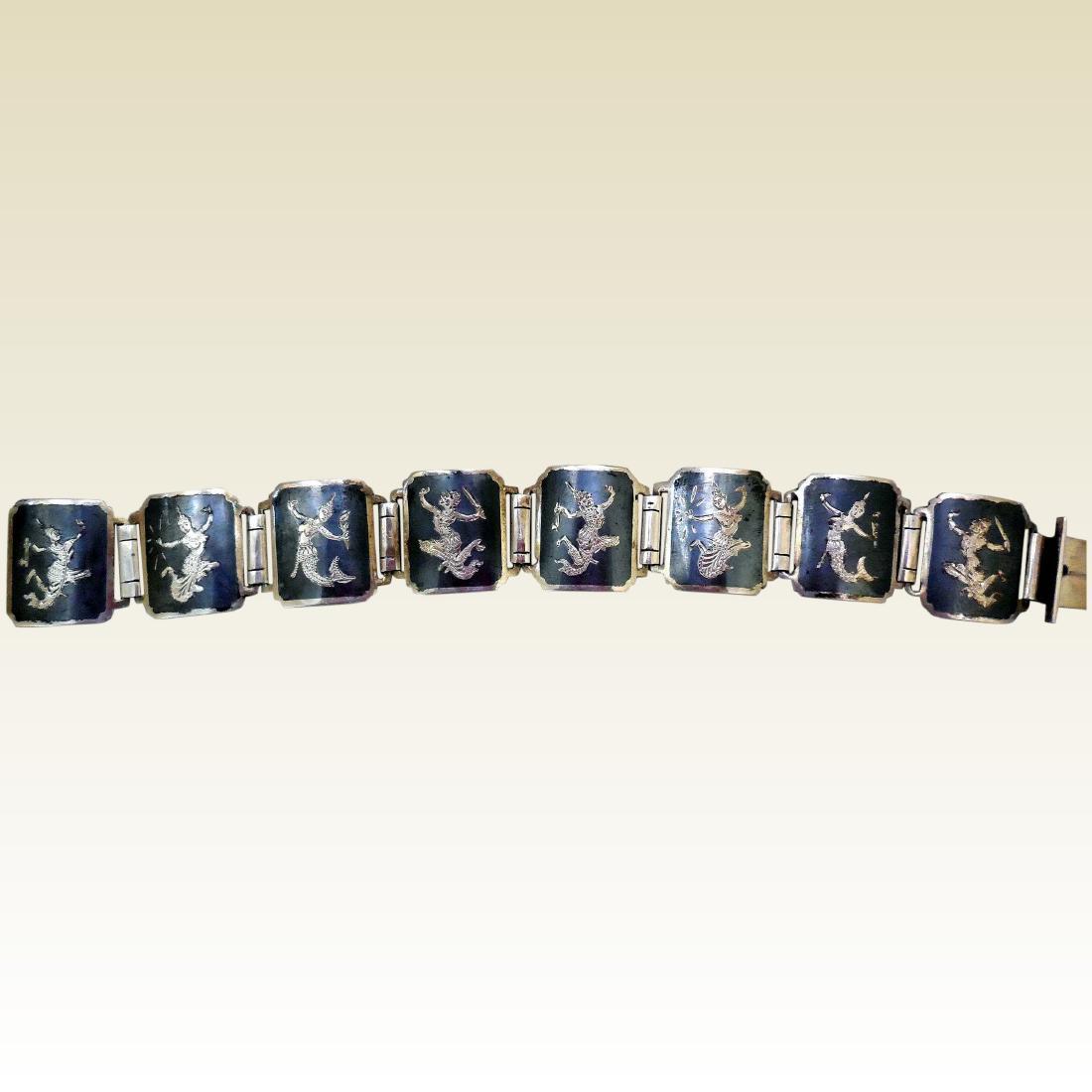 Vintage Siam Silver Bracelet (1 of 8)