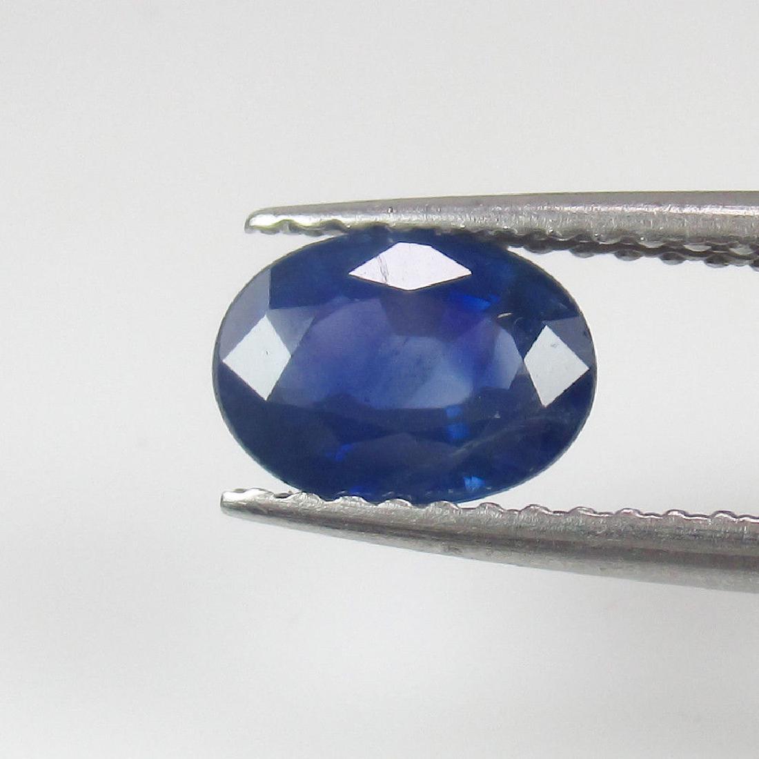 1.23 Ct Natural Ceylon Blue Sapphire Oval Cut (1 of 4)