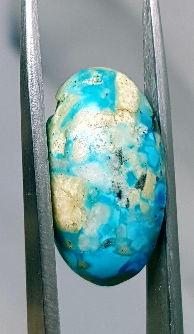 HIGH QUALITY NATURAL ABBASSI TORQUOISE CUT STONE (1 of 2)