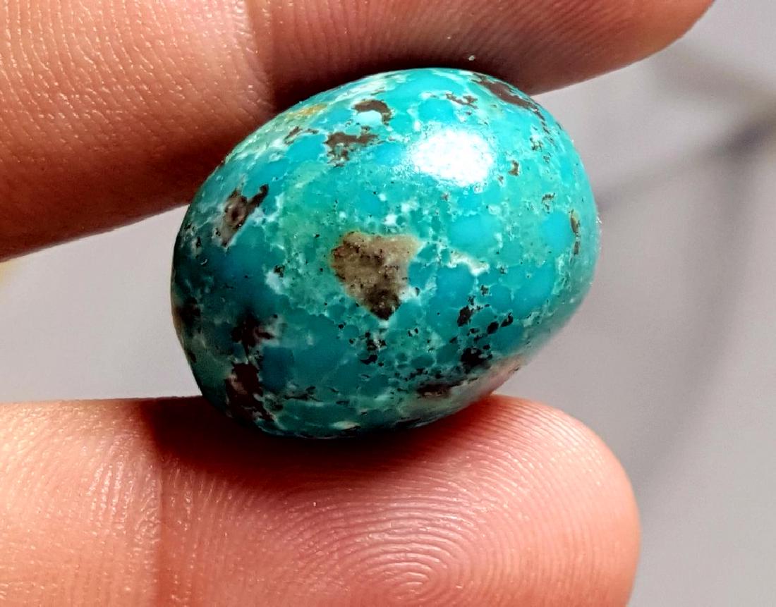 HIGH QUALITY NATURAL ABBASSI TORQUOISE CUT STONE (1 of 2)