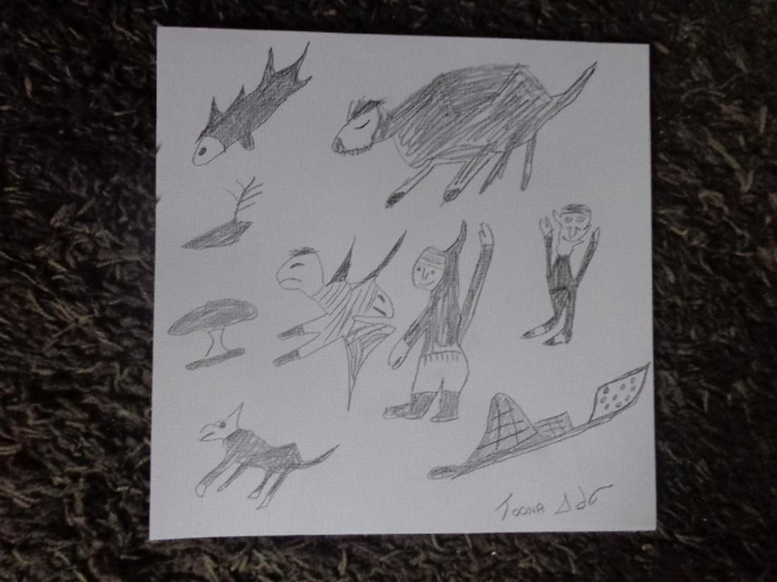 inuit/ eskimo toona iqulik drawing (1 of 5)