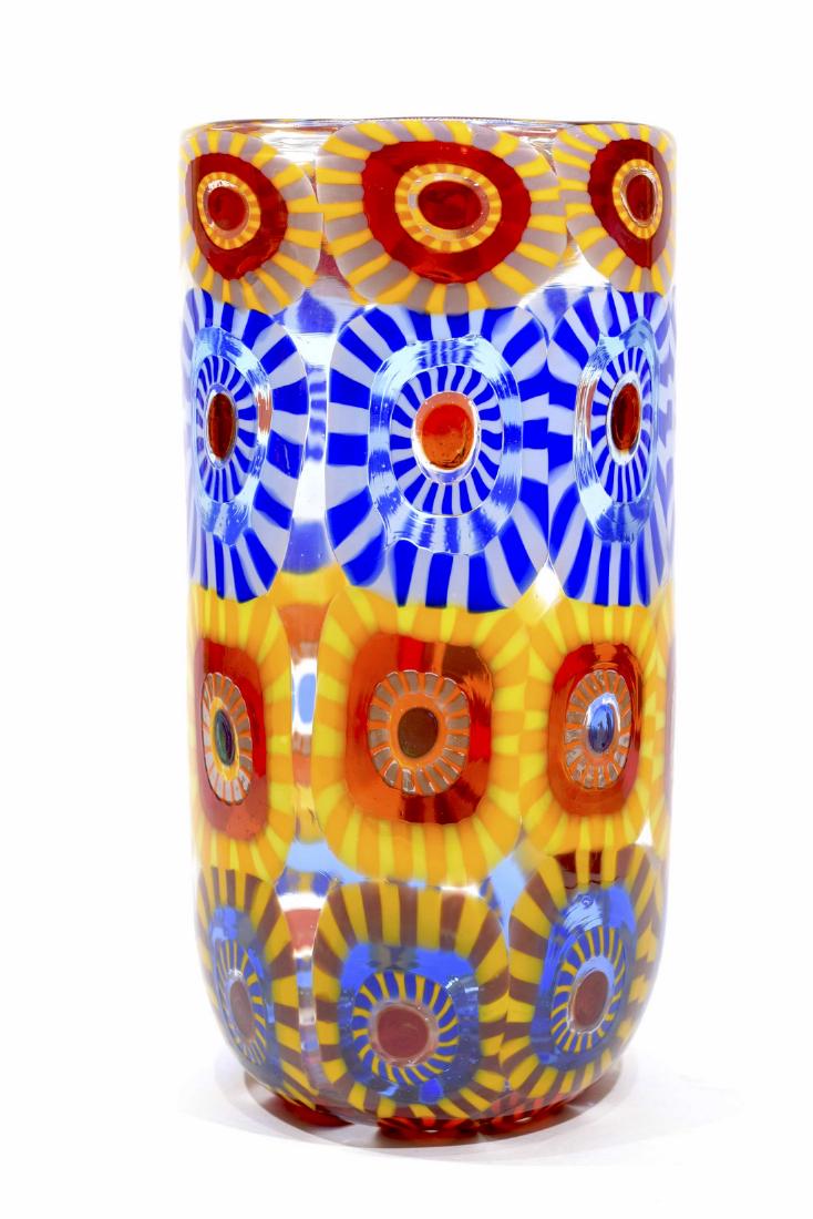 Mario Formentello - Murano gass vase mUrrine signed (1 of 7)