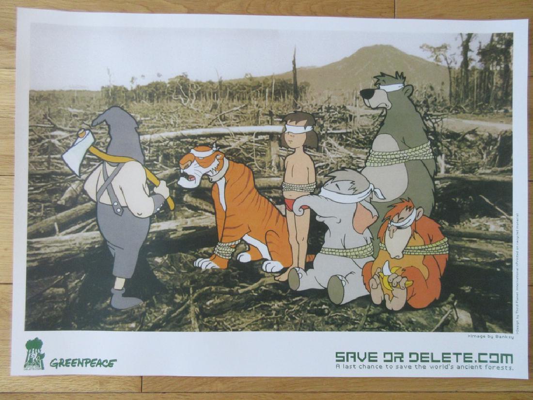 Banksy Save or Delete Poster 100% recycled paper (1 of 4)