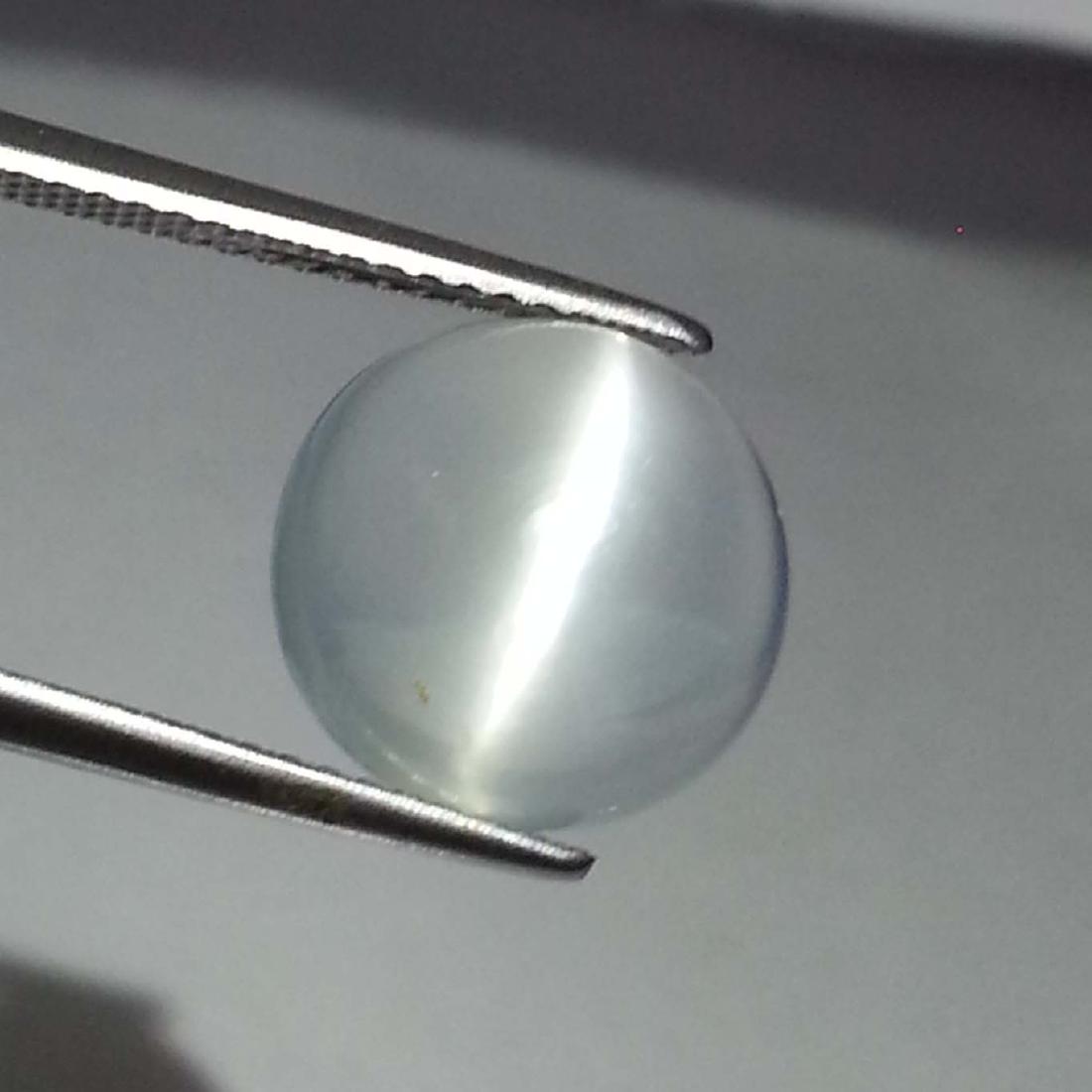 Fantastic Natural Moonstone Cat's Eye- 5.08 ct: Item: Fantastic Natural Moonstone Cat's Eye- 5.08 ct Color/Clarity: VVS Loose gemstone Carat Weight: 5.08 Size (mm): 11.30 x 11.30 x 5.85 Round - Srilanka No Reserve: This lot starts at $1 and has no