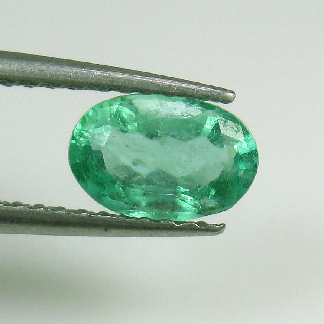 0.77 Ct Genuine Loose Zambian Emerald Nice Oval cut (1 of 2)