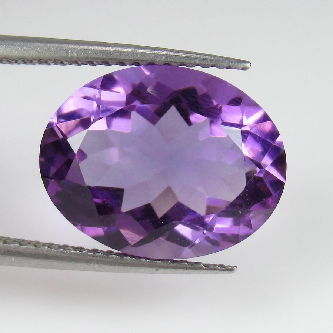 6.30 Ct Genuine Purple Amethyst Nice Oval Cut (1 of 2)