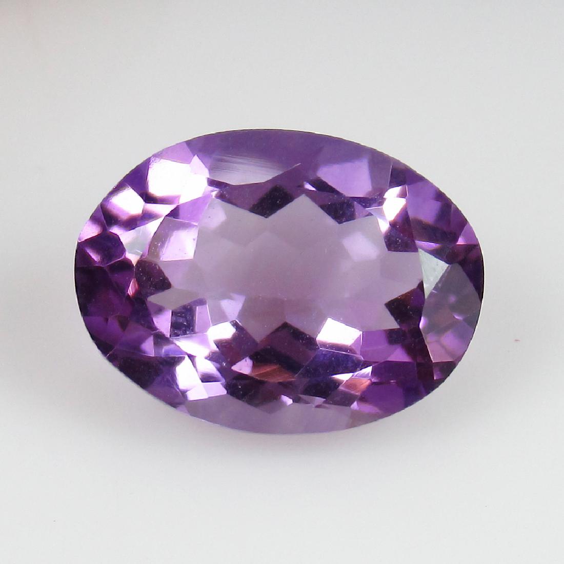 4.48 Ct Genuine Purple Amethyst Nice Oval Cut (1 of 2)