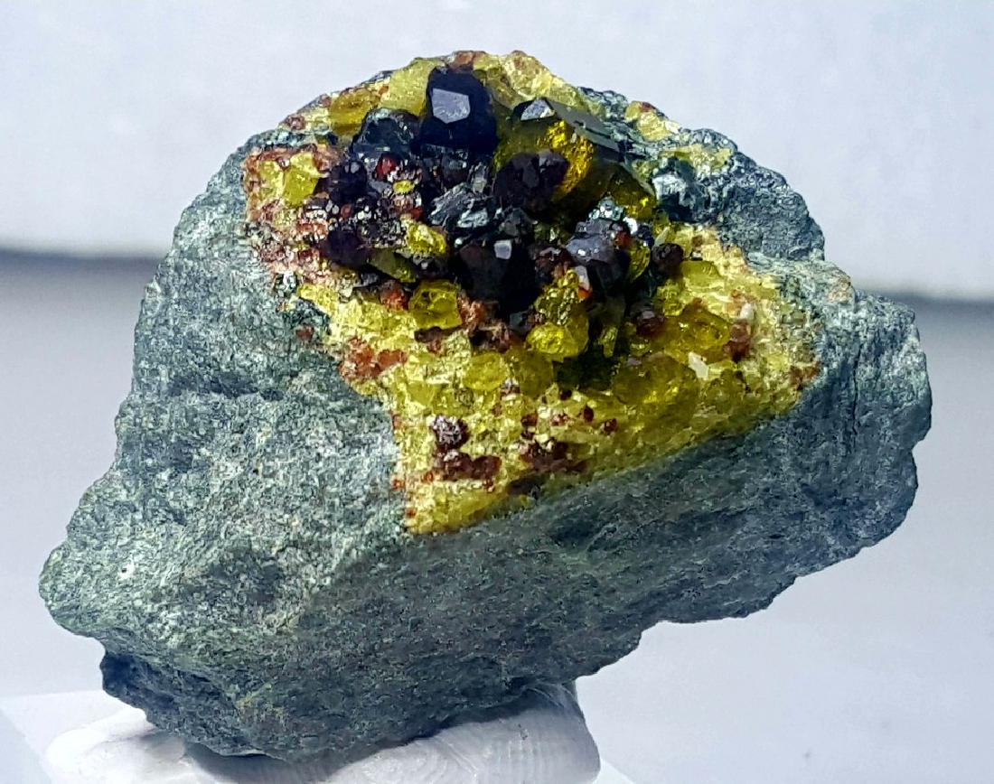 Natural Amazing Combination of Magnetite - Epidote & (1 of 3)