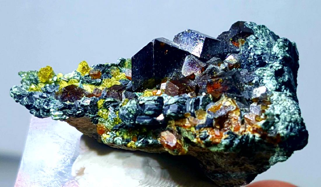 Natural Amazing Combination of Magnetite - Epidote & (1 of 4)