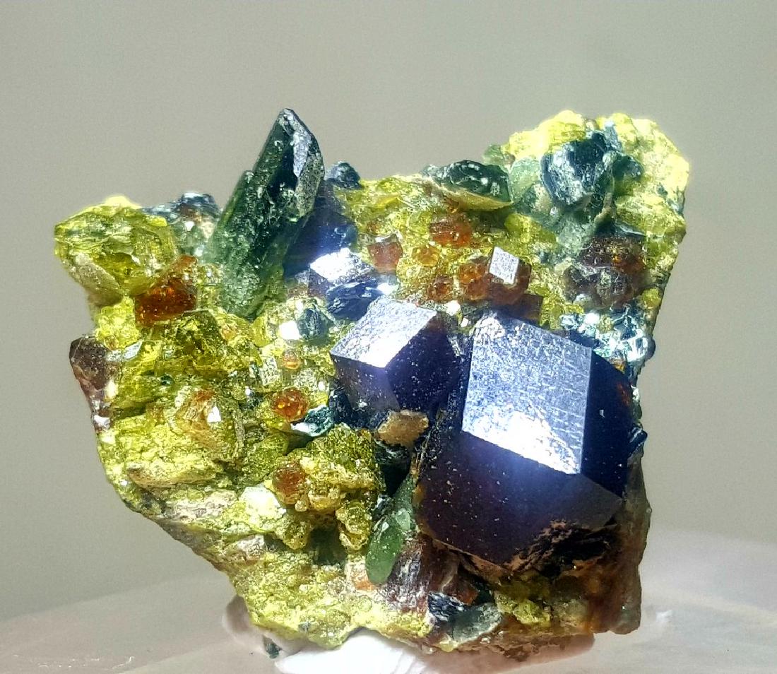 Natural Amazing Combination of Magnetite - Epidote & (1 of 3)