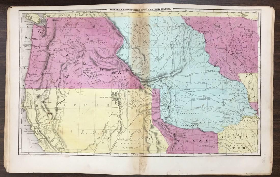 Western Territories of the United States: Map: Western Territories of the United States Date: 1847 ca. Cartographer: Sherman & Smith Publisher: D.F. Robinson / Pratt, Woodhull & Co. Size (inches): 10.5x17.3 Olneyâ€™s second edition schoo