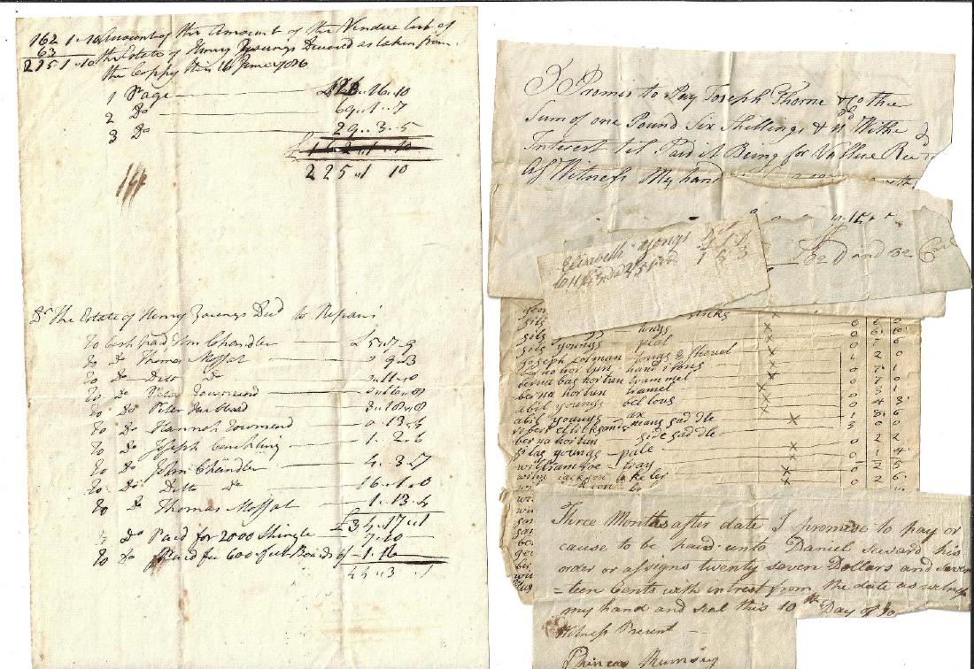 Early 19th C Group of Goshen New York Manuscripts (1 of 2)