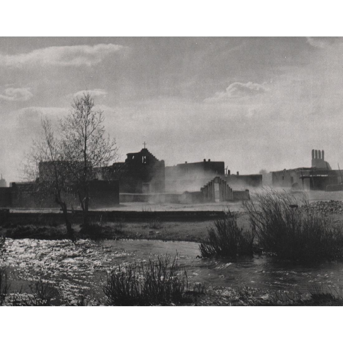 ANSEL ADAMS - Dust Storm: Artist: ANSEL ADAMS Print Title: Dust Storm, Taos, New Mexico Medium: Sheet-fed Gravure Printing Date: 1960's Printed in the USA Image Size approx: 8.5 x 6.5 inches Ansel Adams (1902-1984) was an Amer