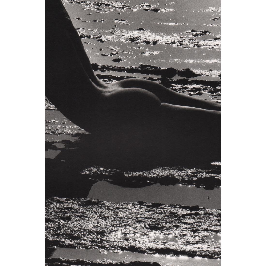 LUCIEN CLERGUE - Nude, Camargue, 1970: Artist: LUCIEN CLERGUE Print Title: Nude, Camargue, 1970 Medium: Photo-lithograph Printing Date: 1980's Printed in France Image Size: 5.5 X 8.25 inches Lucien Clergue (1934-2014) was a French photogra
